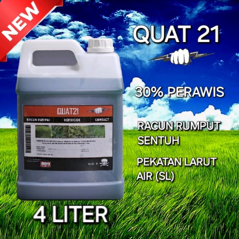 Racun rumput rumpai lalang, Racun sentuh, 4L QUAT21, Rumput Cepat ...