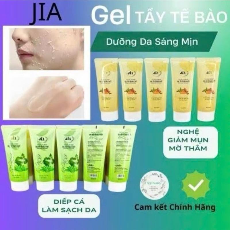 Gel tẩy tế bào chết mặt cho da sáng mịn Jia Nghệ Tươi, Diếp Cá Trà Xanh 80ml 1
