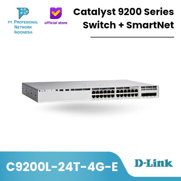 Promo Cisco C9200L-24T-4G-E Catalyst 9200 Series Switch + SmartNet ...