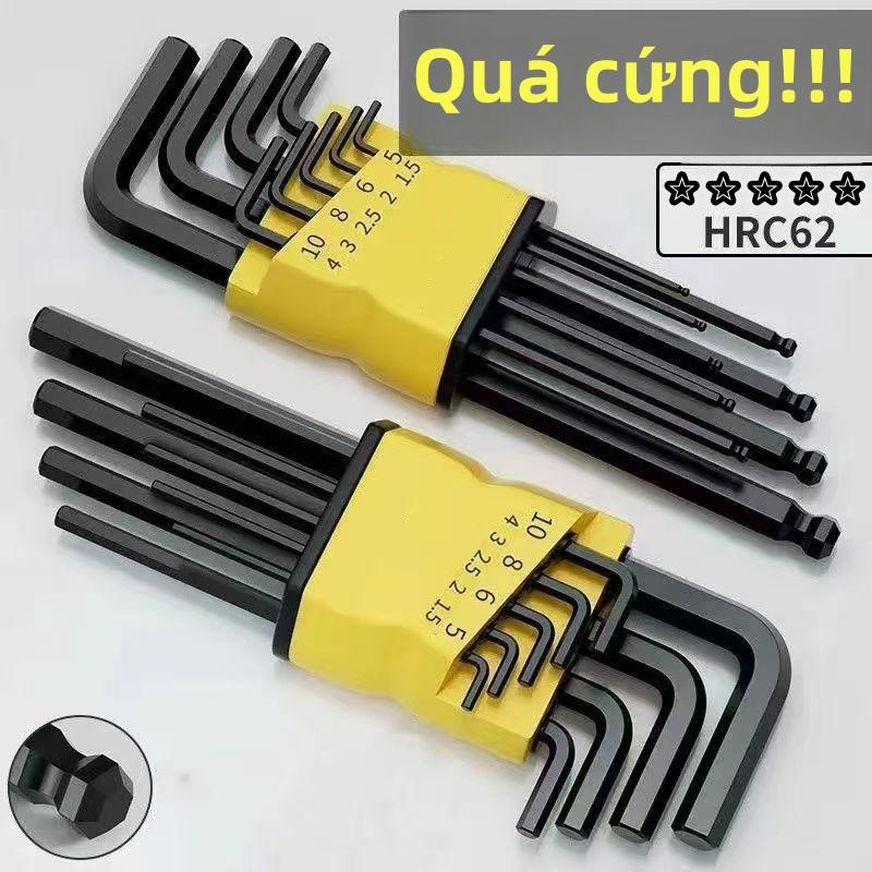 Bộ lục giác Đa năng Giác Độ cứng cao HRC62, Kích thước 1.5-10mm, Thiết kế nhỏ…