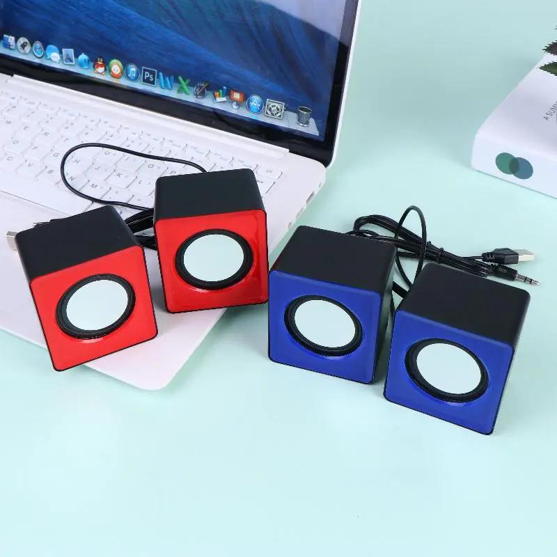 Máy Tính Để Bàn Máy Tính Loa 2.0 Kênh Stereo Microphone Âm Thanh USB Powered Tăng Cường Âm Thanh Cho Nghiên Cứu Và Chơi Game