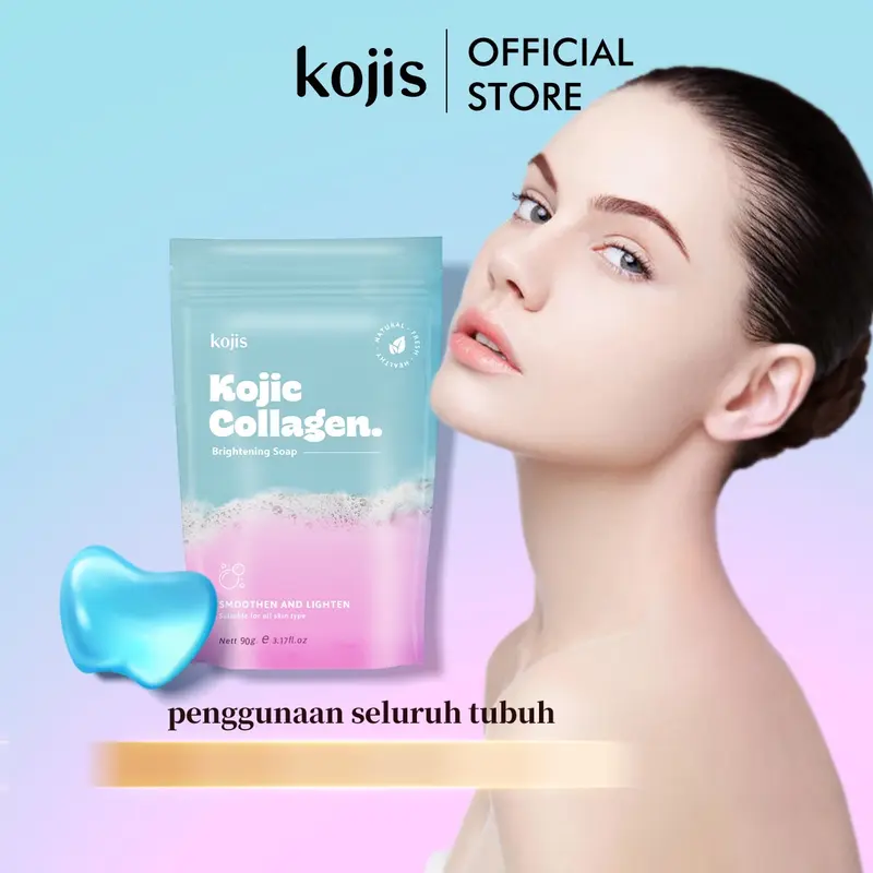 [DAPAT 10] WILLIE SALIM x KOJIS Kojic Collagen Brightening Soap 【90Gr*10Pcs】COD  Mencerahkan 1