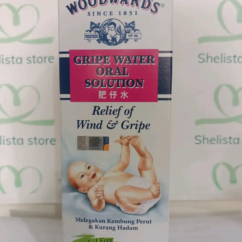 Gripe Water WOODWARDS 148 ml / Gripe Water Oral solution/ Cairan untuk kembung bayi dan anak Pelancar 1
