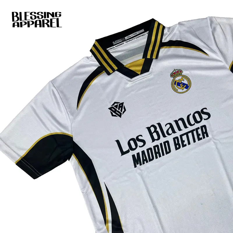 Jersey Fantasy, Real Madrid Full printing vintage retro ( 4 motif pilihan ) 0