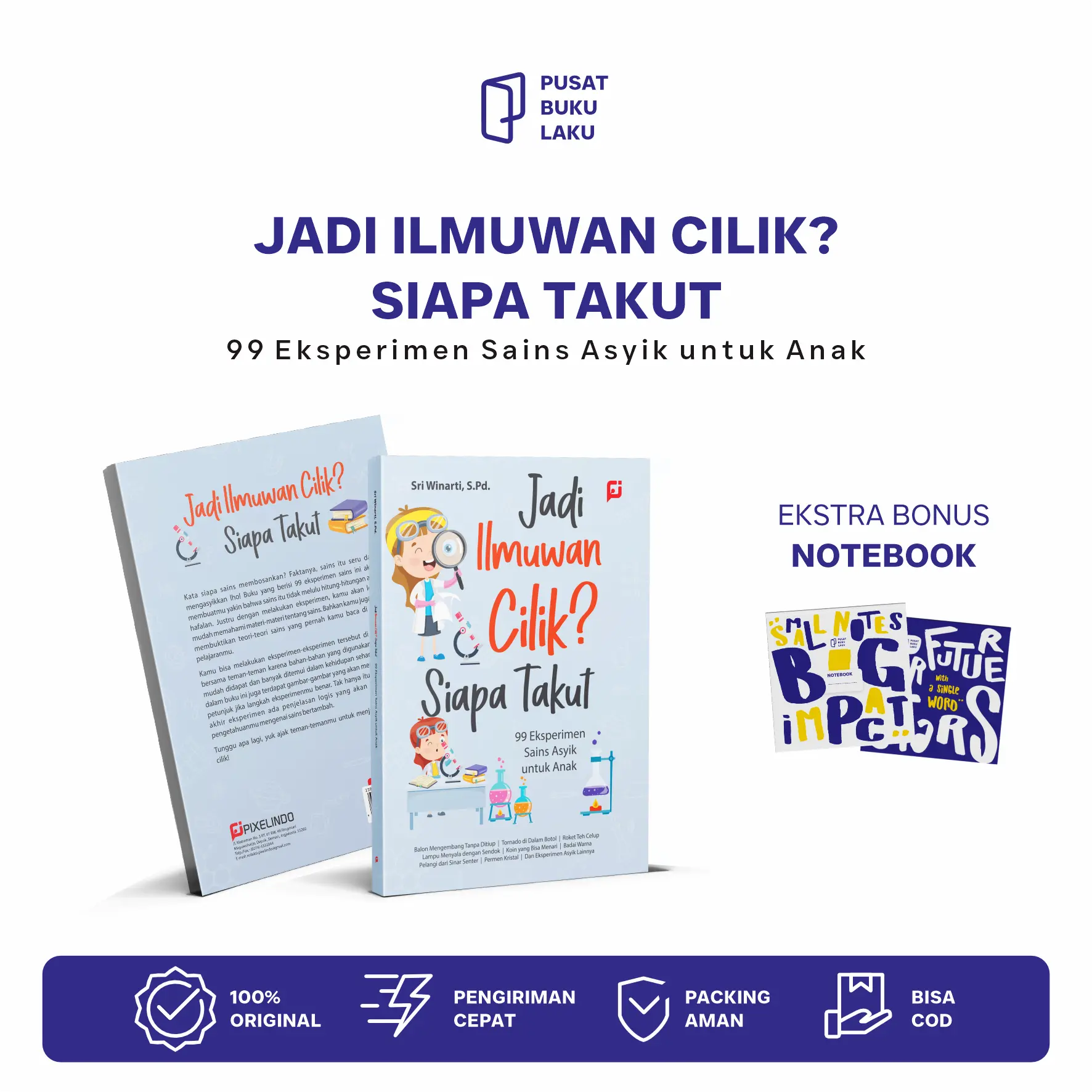BUKU ACTIVITY ANAK- JADI ILMUWAN CILIK? SIAPA TAKUT - [SOFT COVER] - PUSAT BUKU LAKU