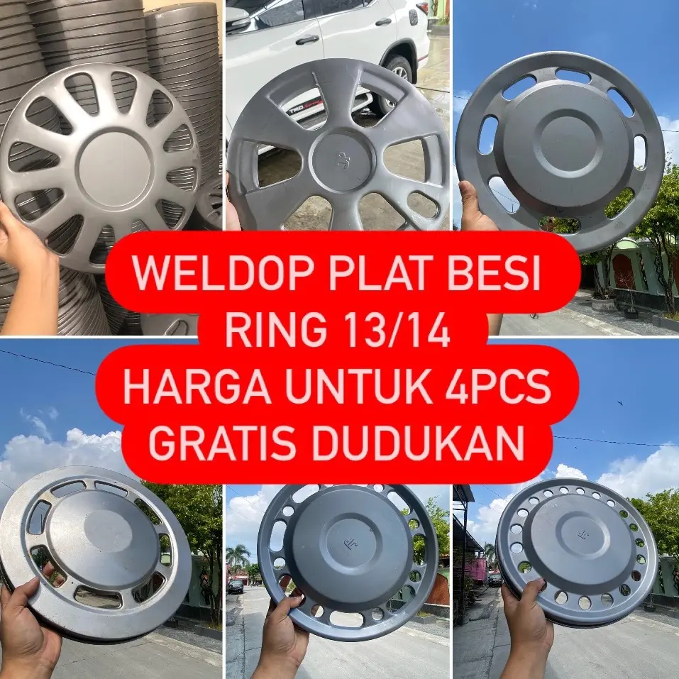 Weldop Ring 13 dan Ring 14 plat besi (4buah)