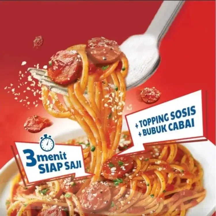 Wow Spageti Instan Spaghetti 88gr Creamy Carbonara Meaty Bolognese Pasta Mie Instan Halal 3