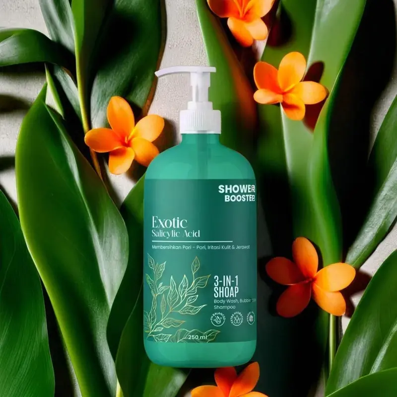 Leeva Sabun Exotic Acne 250ml - Sabun Mandi Kulit Sensitif, Mengatasi Jerawat & Panu, Melembabkan Kulit Kering, Solusi Kulit Sehat dan Bersih 3