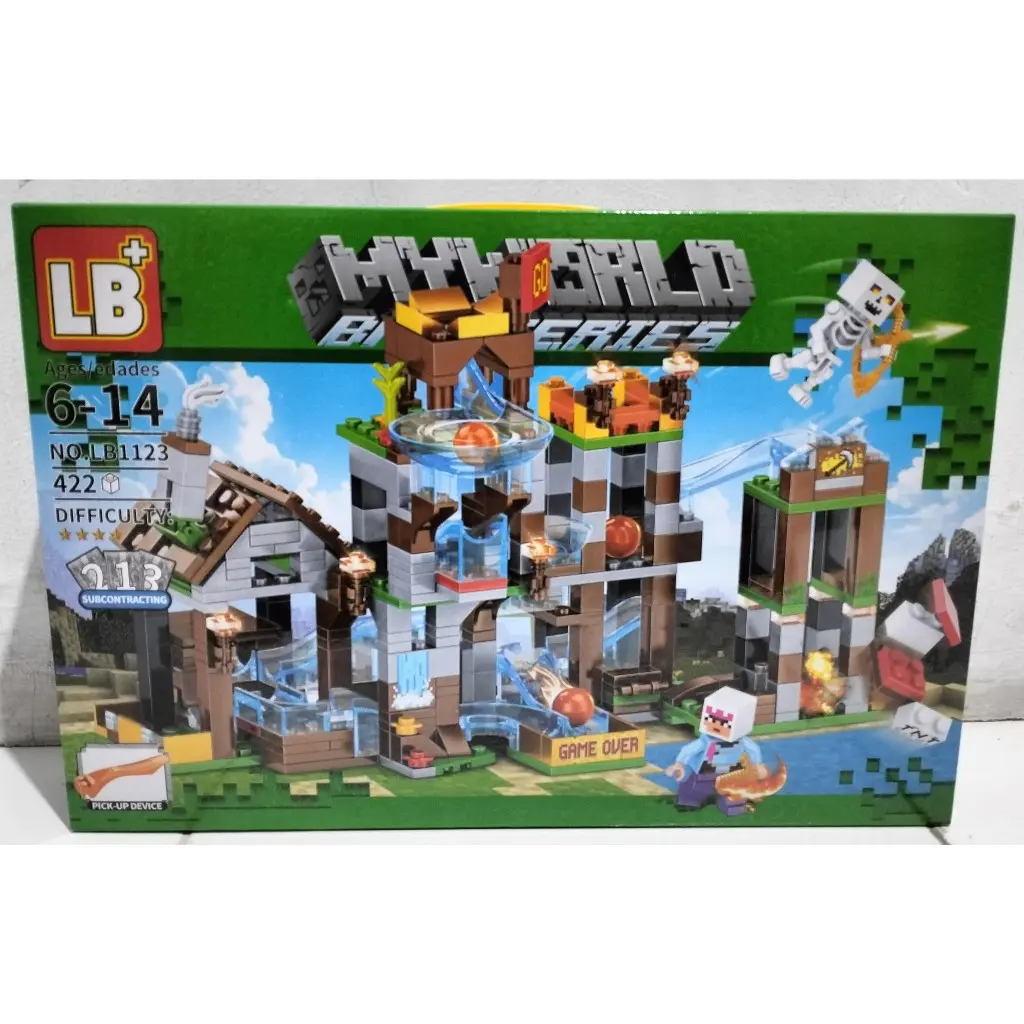MAINAN BONGKAR PASANG MINECRAFT LB1123 FGR W/GAME HUNTER TRACK BALL