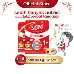 2x900GR SGM Eksplor 1+ Madu I Susu Bubuk dengan IronC