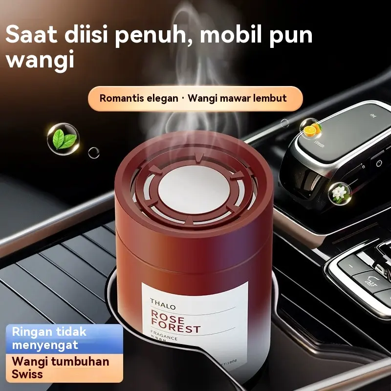 Parfum mobil padat premium terbaru 2026, pewangi mobil dengan wangi tahan lama, fungsi pemurnian udara, menghilangkan bau buruk, menciptakan suasana harum untuk perjalanan bersama keluarga.