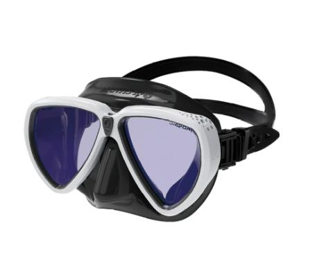 Diving Mask Gull Mantis LVR UV420+AR Black Silicone Glass White