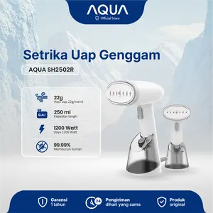 【KOL】AQUA SH2502R Setrika Uap Handheld Garment Steamer 1200W Setrika Baju Household portable Steam iron Clothes Brus