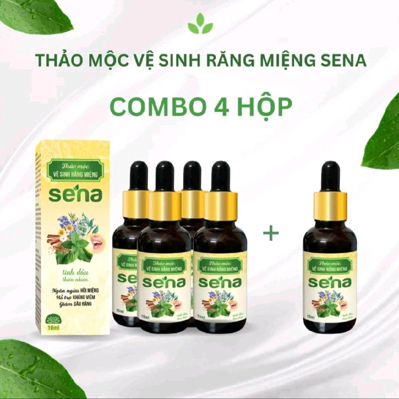 COMBO 4 +1 CHAI Serum SeNa   - Tinh Dầu Khử Mùi Hôi Miệng, Làm Sạch Khoang Miệng . Dung Dịch Bảo Vệ Răng Mỗi Ngày.