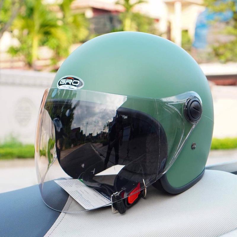 GRO MŨ BẢO HIỂM CÓ KÍNH 3/4 ĐẦU GRO A818 Helmet 54-57cm