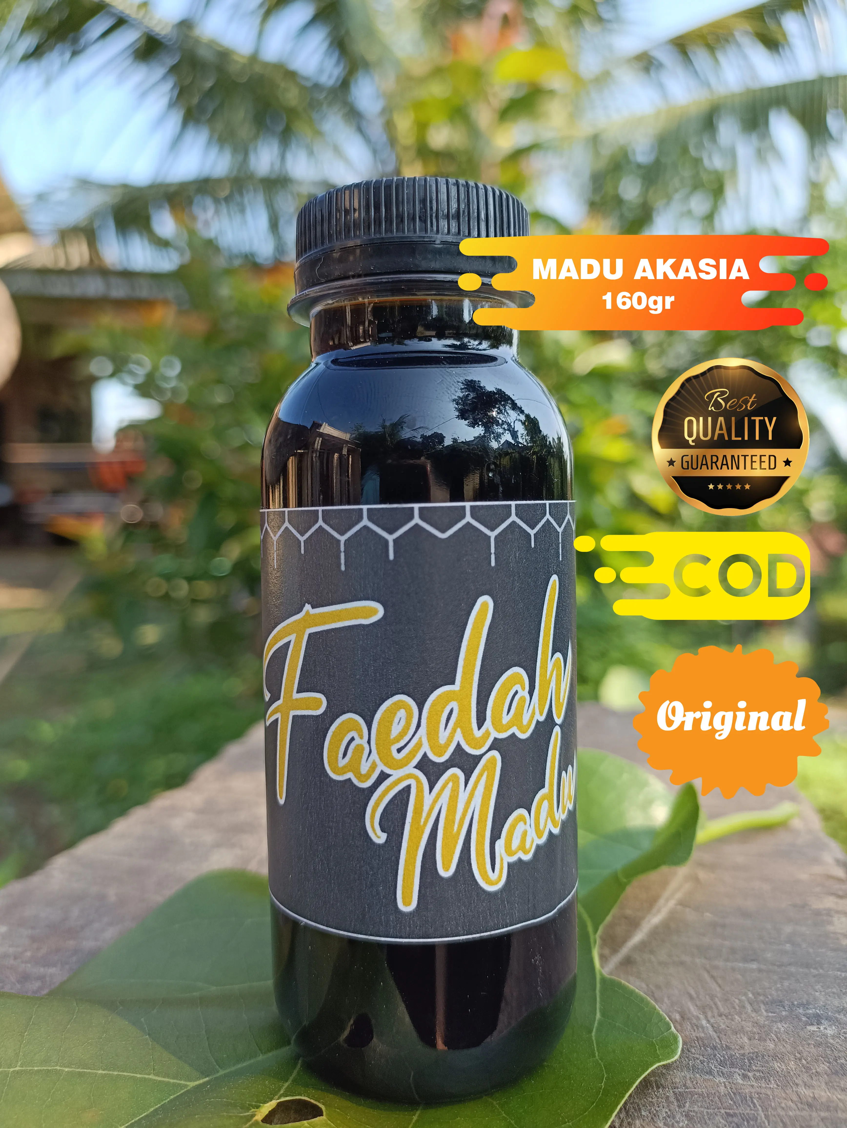 Madu Akasia 160gr,  Madu Murni Madu Asli, Madu hutan akasia, Madu akasia, Faedah madu Hitam Herbal Manis Honey