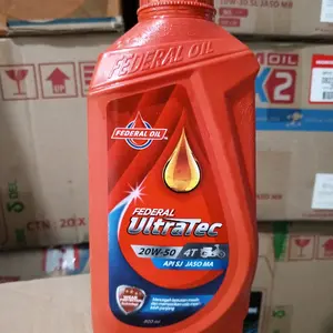 Federal Ultratec 20W-50 Oli Mesin 4T API SJ JASO MA 800ml untuk Performa Maksimal