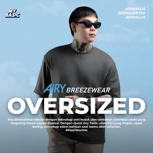 Mybasic - AIRY BreezeWear Oversized T-Shirt with Quick Dry Tech