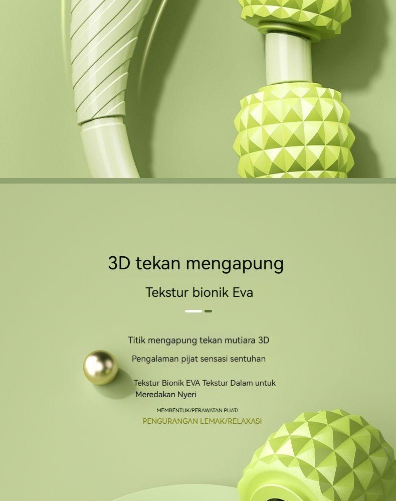 Roller Pijat Betis 9 Roda | Pendorong Paha & Pelepas Ketegangan Otot | Pendorong Bentuk Kaki yang Meningkatkan Sirkulasi