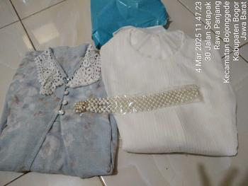 Product Review of Clemira Dress Set Outer PREMIUM 2in1 / Gamis Ceruty Inner Outer free belt / MODELO from D**y A**a S**m 0
