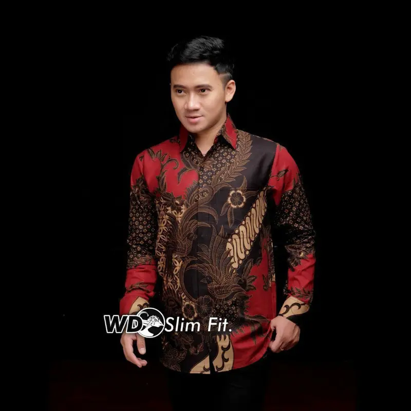 Batik Pria Lengan Panjang BATIK JULUNG SUNGSANG HRB026 motif KERATONAN Kode 002 size M L XL XXL 2