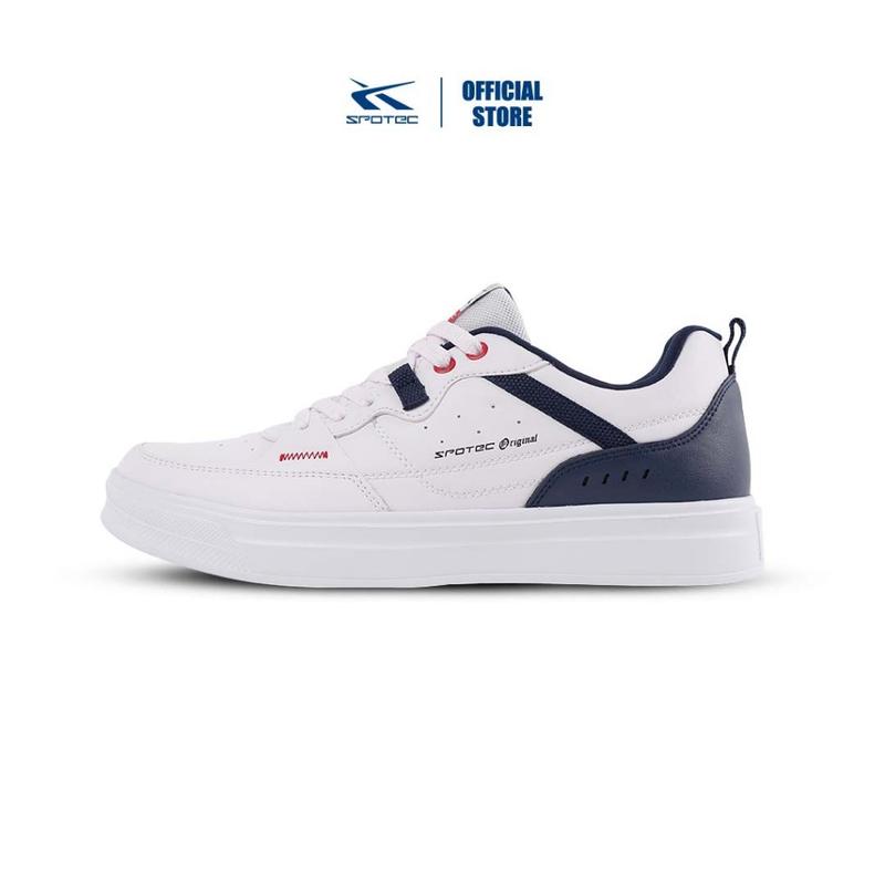 Spotec Sneakers Wonka Sepatu Sneakers Pria Wanita - Putih Biru Tua 0