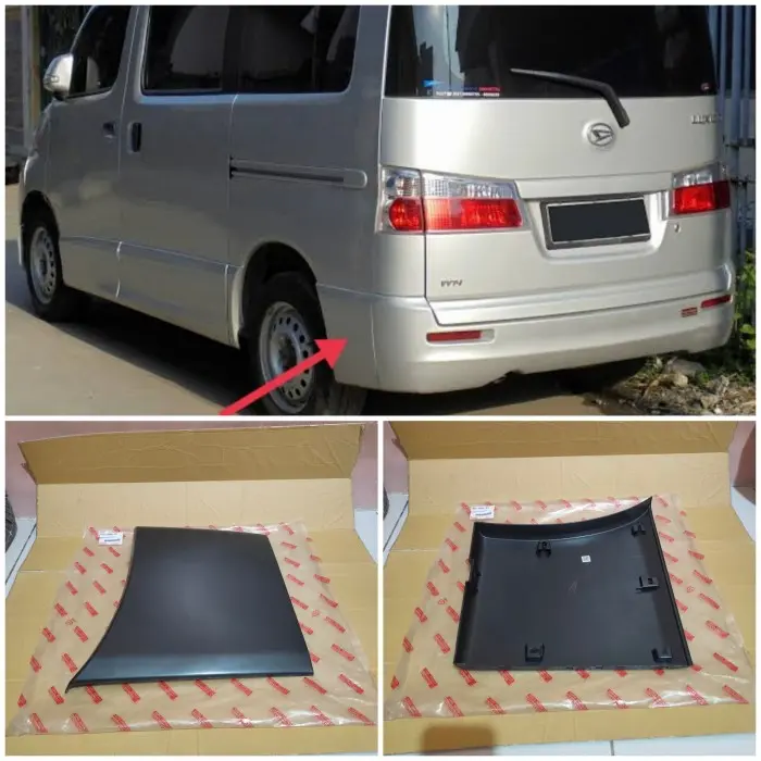 MOULDING BODY SAMPING BEMPER BELAKANG LUXIO TERBARU 2024