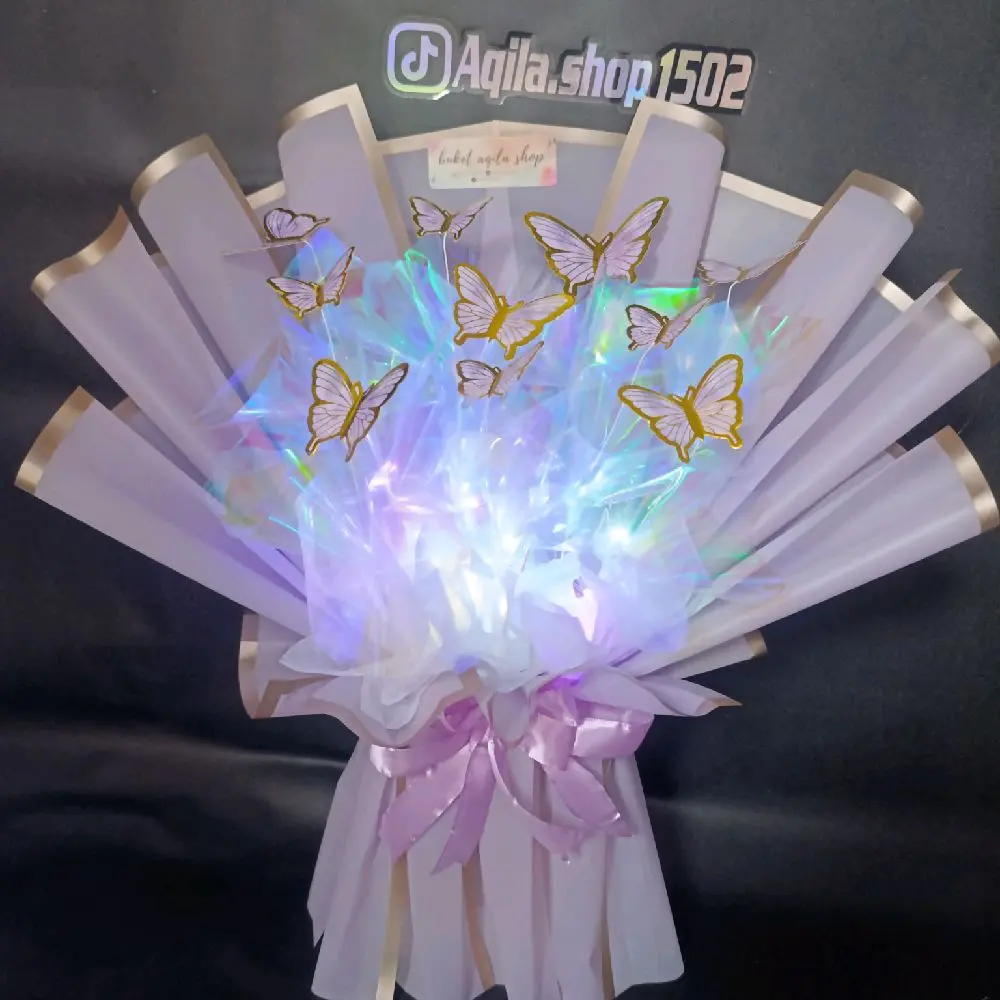 buket kupu kupu / buket kupu kupu  led / buket kupu isi 5-10