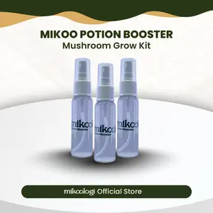 Mikoo Potion Booster - Mushroom Grow Kit - Mikoologi (Souvenir Hadiah Hampers Hiasan Aktivitas Anak Edukasi Eksplorasi Estetika Ruangan)