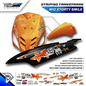 STRIPING TRANSPARAN MIO SPORTY | MIO SMILE | MOTIF ARAI SHURIKEN TERBARU | STICKER BODY YAMAHA MIO