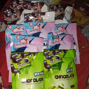 paket 60 pcs bravo marsmallow chocoball 12 pack isi 60 pcs