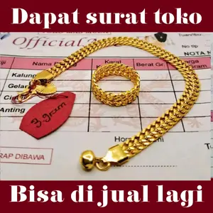 tebus murah gelang tangan emas muda free cincin tikar dapat surat toko