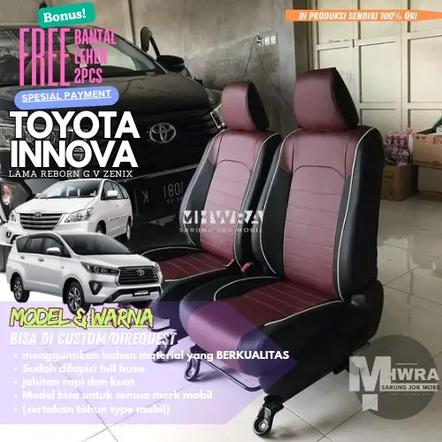 sarung jok mobil innova all type full seat 3 baris jok Bahan Astra grade A bisa COD bayar ditempat