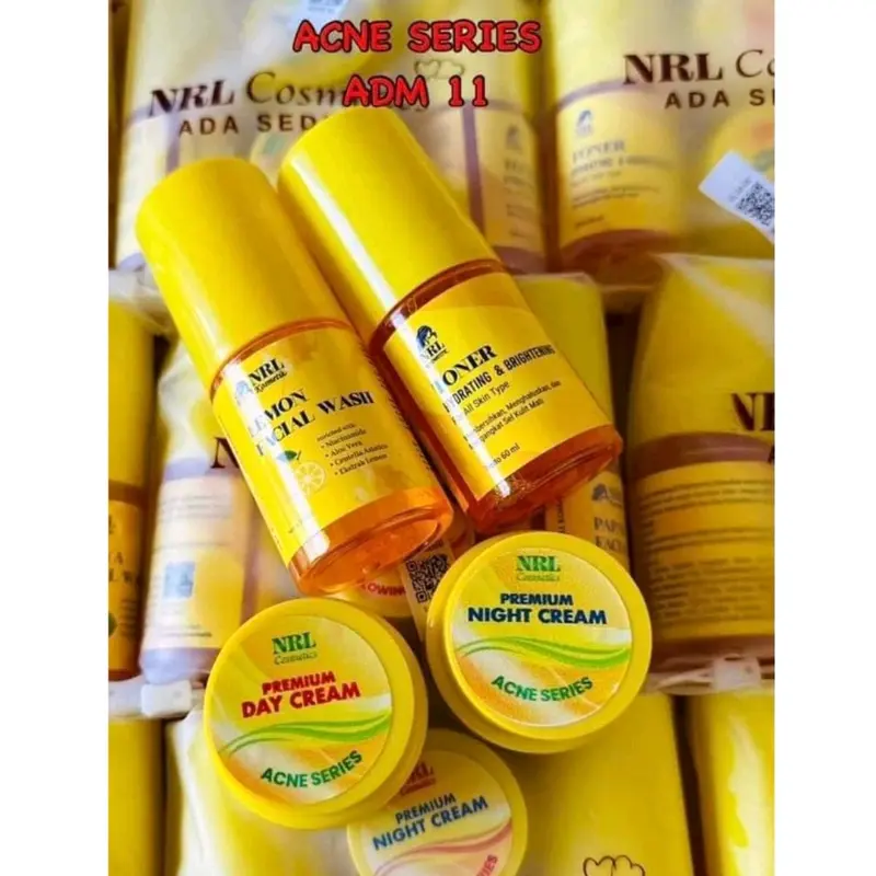 NRL Cosmetics Cream Glowing Series, Acne Series, Flek Series Mencerahkan Perempuan Wajah Wanita Memudarkan 4