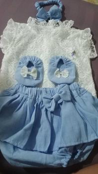 Product Review of Setelan Baju Brukat Jumper Rok Anak Bayi Perempuan Usia 0-6 Bulan Lucu Pakaian Baby Girl Kekinian Pergi JAlan Kondangan AGATHA JUMPER SET from a**f 0
