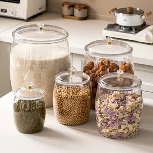 BPA FREE Food Grade Toples Jumbo Kapasitas Besar Toples Serbaguna Toples Besar Penyimpanan Makanan