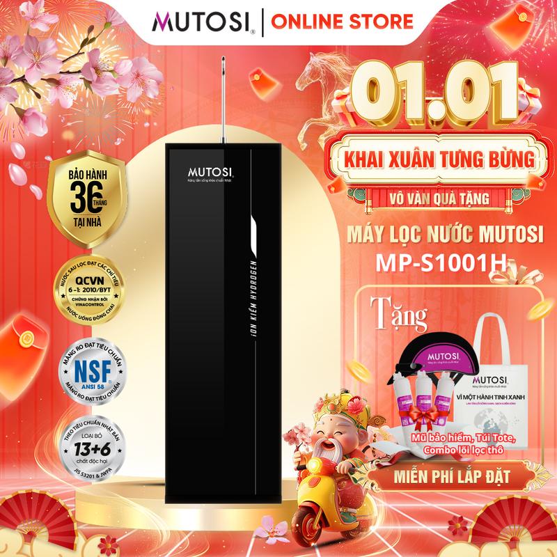 Máy Lọc Nước Ion Kiềm Hydrogen MUTOSI MP-S1001H 10 Cấp Lọc Mạnh Mẽ 2 Chế Độ Nước