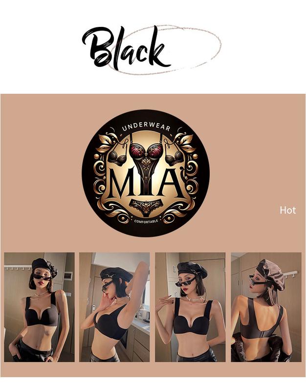 Product Introduction of Internet Celebrity Designer Hot Seamless Underwear Breast Holding Adjustable Bra Set Wireless Small Chest Push up and Anti-Sagging Sexy Bra Female Summer 19