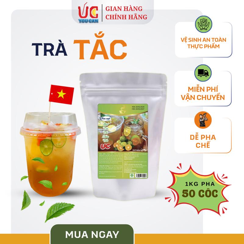 Trà Tắc (Siêu Rẻ 1 gói 1kg) Trà UC Hàng Công Ty, Thơm Ngon, Chuẩn Vị, Dễ Pha, Nước Uống Giải Khát Thanh Nhiệt Tươi Mát