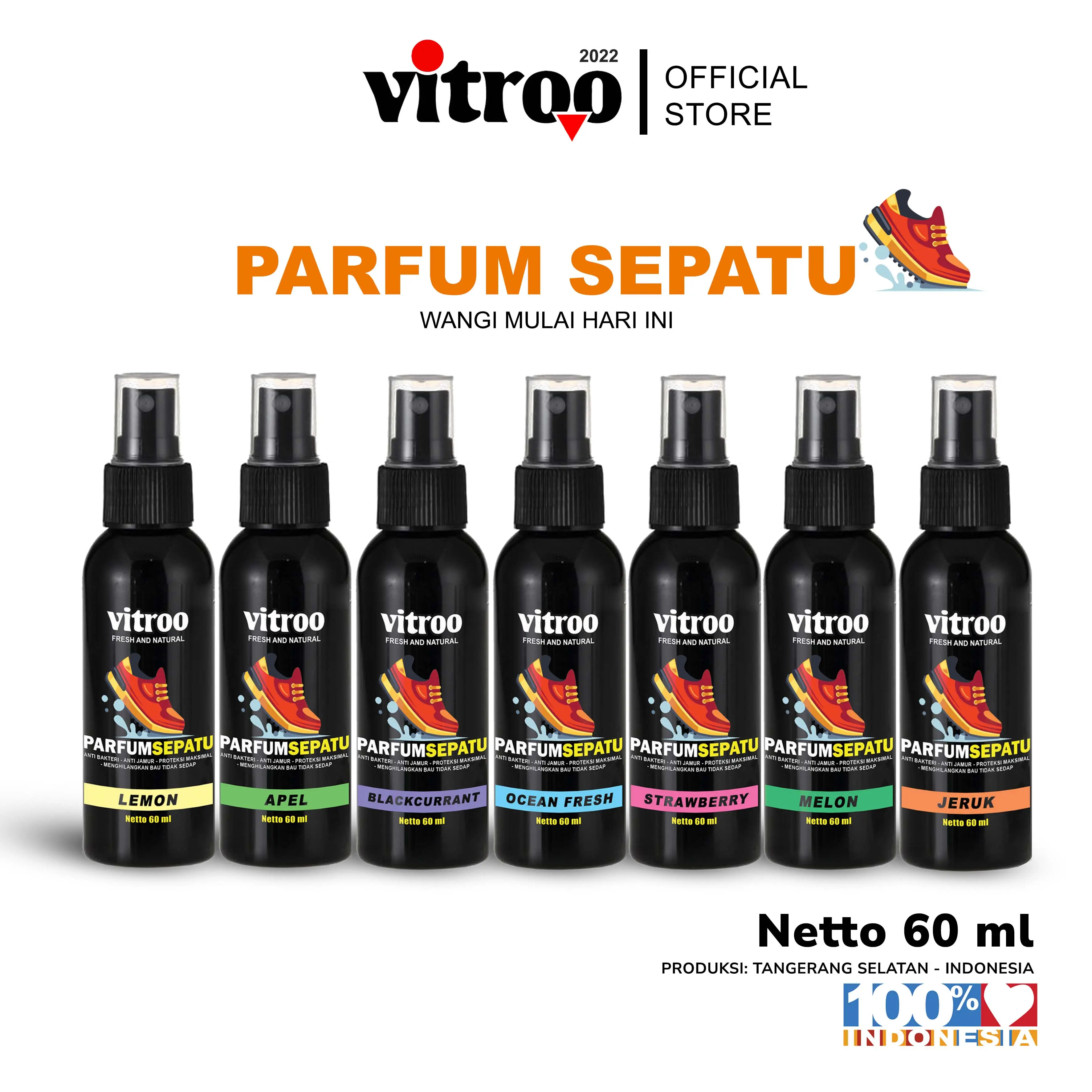 Parfum Sepatu Helm Antibakteri Semprot Perfume Spray Sneakers Original Bisa Untuk Tas Helm Jaket Sofa dll Shoe Shoes Pembersih Cleaner
