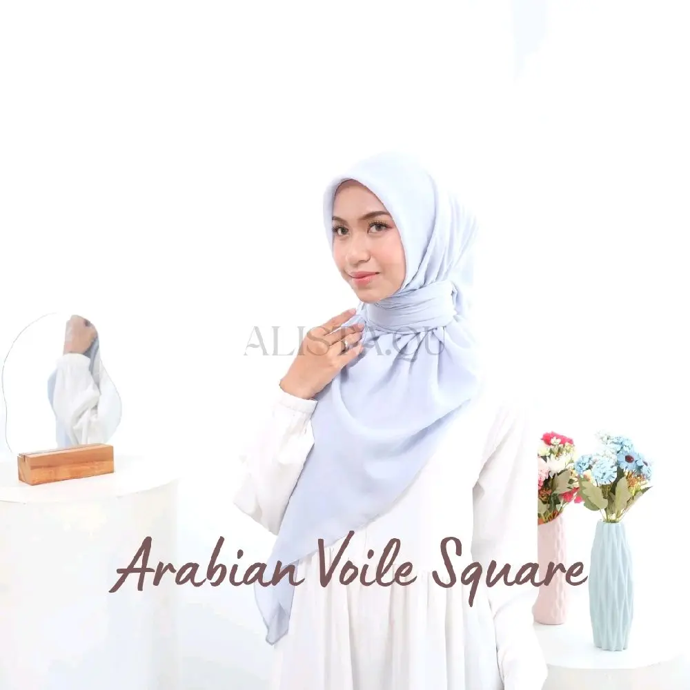 Segiempat Arabain Voal Size Jumbo 130 & 140 Toleransi Jahit 2-3 cm Material Voal Cocok untuk Berbagai Kebutuhan