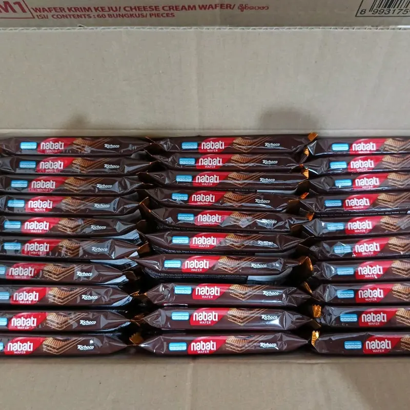 1 Dus Wafer Nabati 2000 isi 60 pcs, Camilan Cookies Food Manis Snacks Makanan Hijau Kering Biskuit Cemilan 3