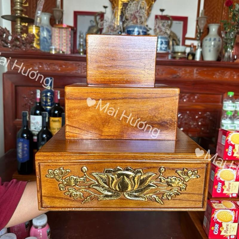  Kệ gỗ thờ 3 tầng trưng bày bia nước ngọt bánh kẹo rượu 