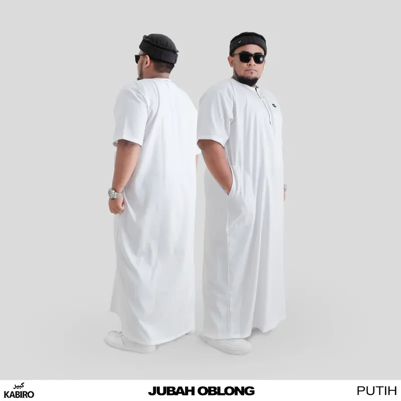 JUBAH OBLONG KABIRO Sholat Big Size Maxi Kabiro Jumbo Gamis Pria ROSAL Original 4XL 5XL 6XL Zipper Katun 7