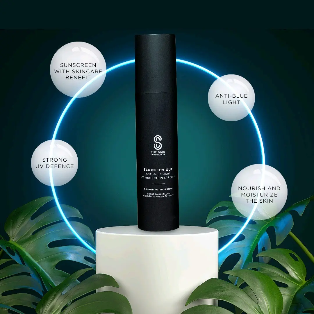 The Skin Connection Block Em Up Anti blue light UV protection SPF 50 All Skin Types