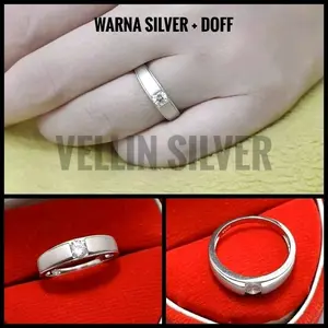 Cincin Perak 925 Asli - Cincin Perak Pria Wanita Harga Satuan
