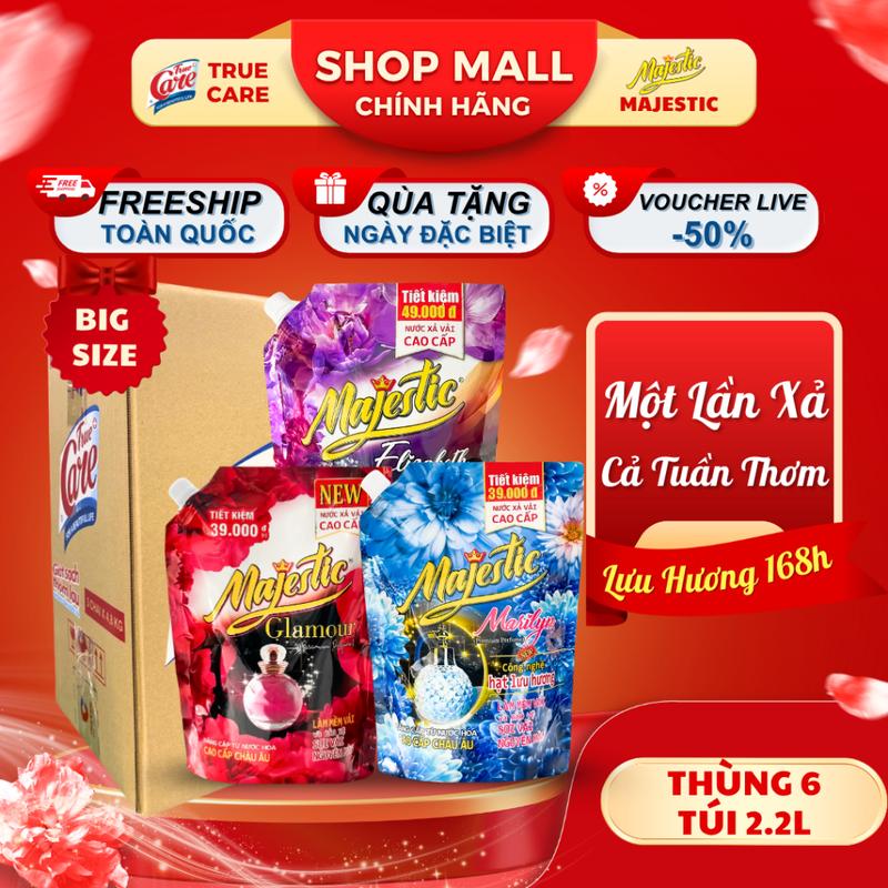  Thùng Nước Xả Vải True Care Majestic  1.15Kg - 3.3Kg  