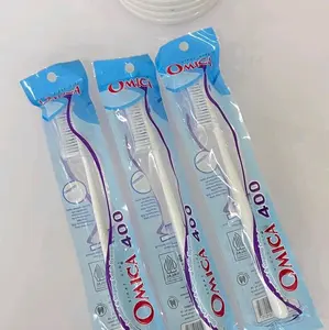 sikat gigi dewasa omica 400 model baru gagang lebih panjang dan tebal