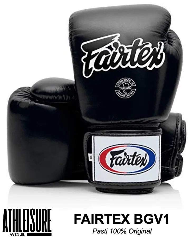 Fairtex BGV1 Hitam Original - Boxing Glove/ Sarung Tinju/ Muay Thai