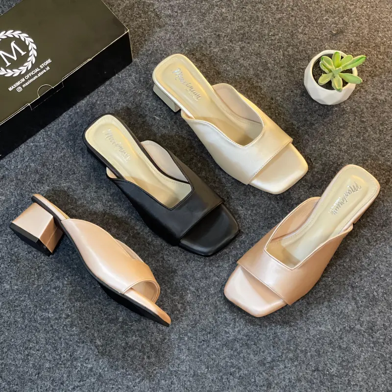 MS - Seylina Sandal Heels Wanita 5 CM / Sandal Hak Tahu Wanita Sendal sandal  wanita 4